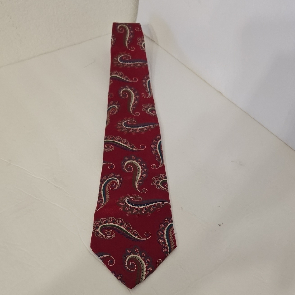 Dior Paisley Red Men's Tie - Picture 8 of 8